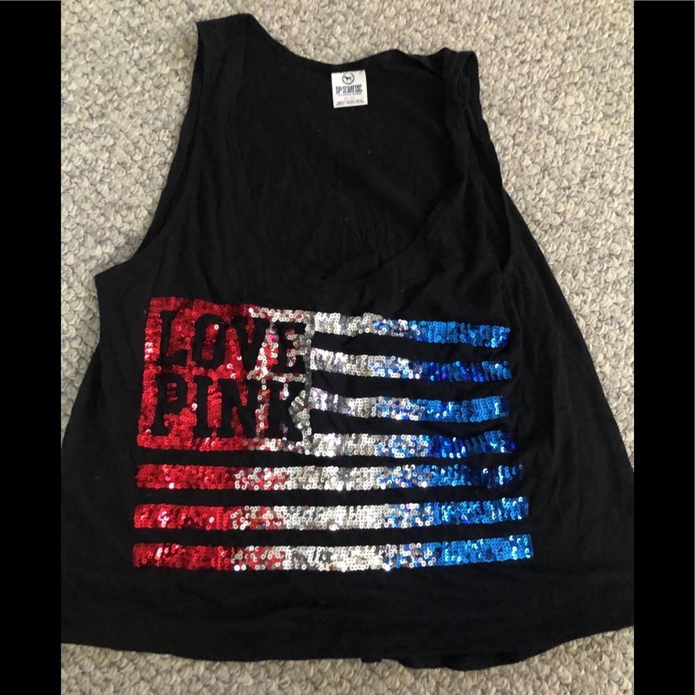 PINK patriotic tee. Size medium.